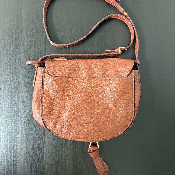 Vera Bradley Carson Saddlebag, Brown Leather NWT - Picture 2 of 8